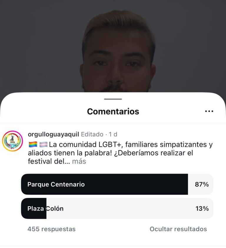La Comunidad del Orgullo Guayaquil 2025 Elige Mayoritariamente el Parque Centenario
